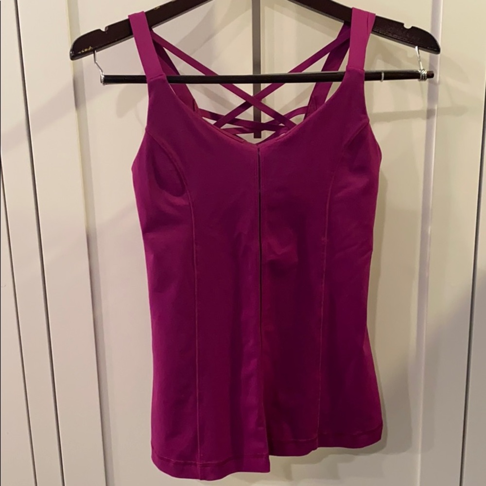 Lululemon Women’s Strappy Tank Top in Fuchsia